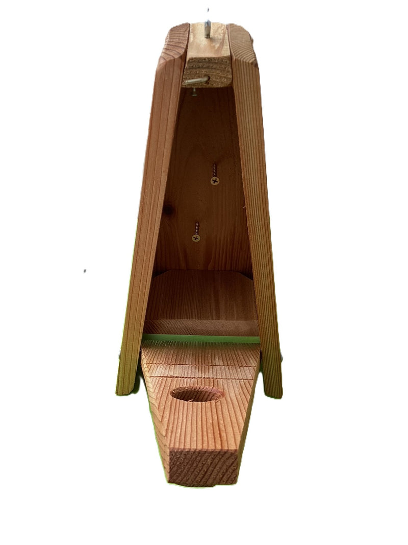 Country Squire A-Frame Wren House
Interior with optional screws for mounting