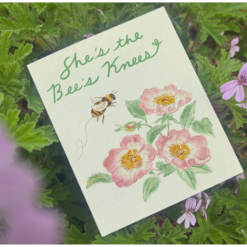 Bee's Knees Rose Card L-118