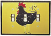 Funky Chicken Triple Light Switch