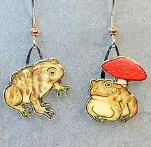 American Toad Earrings