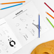 instructions on how to draw a giraffe