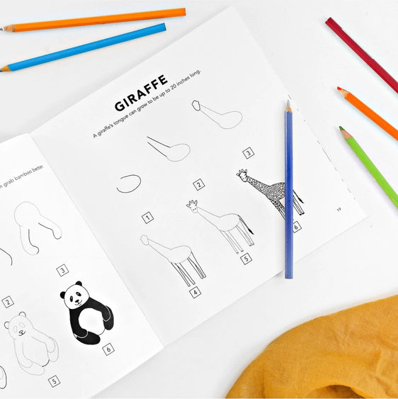 instructions on how to draw a giraffe