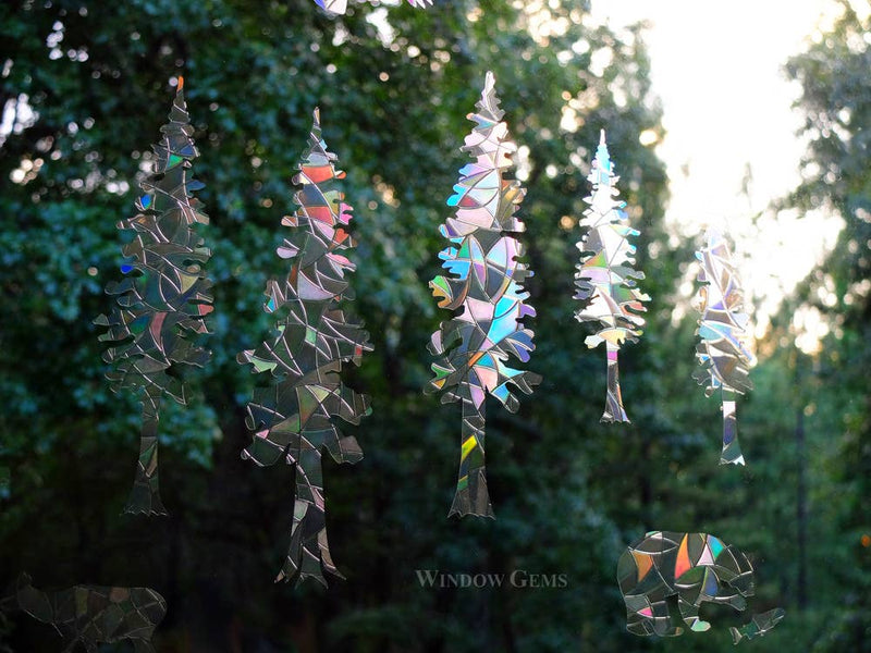 Redwood Mix Window Window Clings