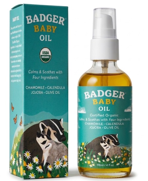 Badger Organic Baby Oil - 4oz