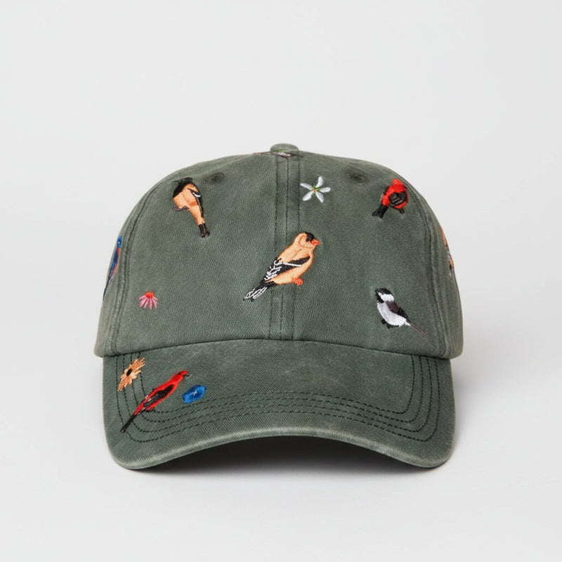 Backyard Birds Washed Hat