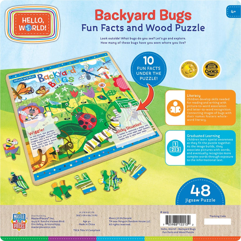 Hello, World! - Backyard Bugs 48 Piece Wood Puzzle