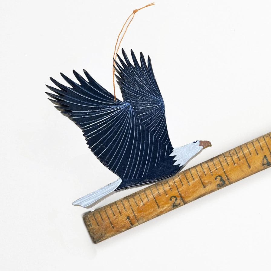 Bald Eagle Wood Ornament