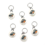 Baltimore Oriole Stitch Marker Set