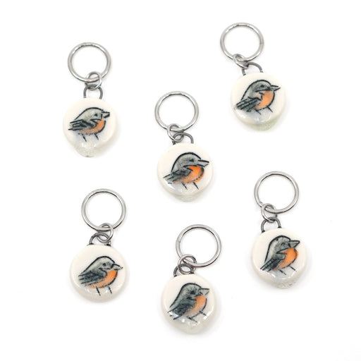 Baltimore Oriole Stitch Marker Set