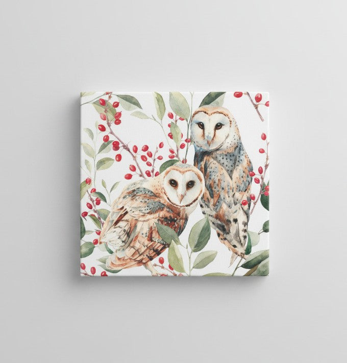Barn Owl Couple Paper Napkins
beverage size