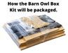 Barn Owl Nesting Box Kit - how the kit is packaged for shipping