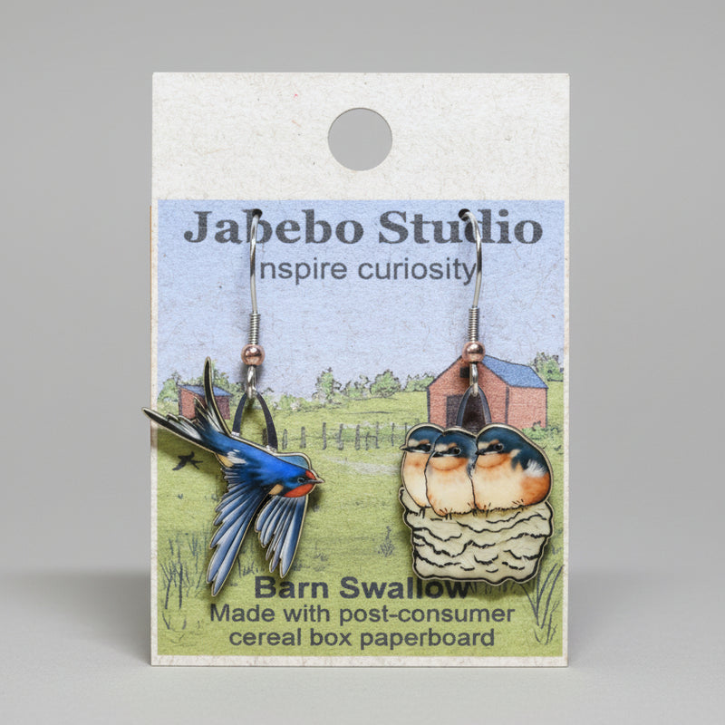 barn swallow earrings