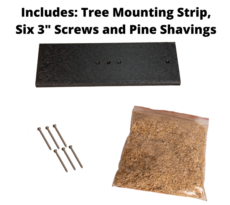 Barred Owl Box Kit - mounting hardware and nesting material