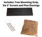 Barred Owl Box Kit - mounting hardware and nesting material