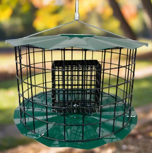 Barrier Guard Double Suet Cake Feeder - Green