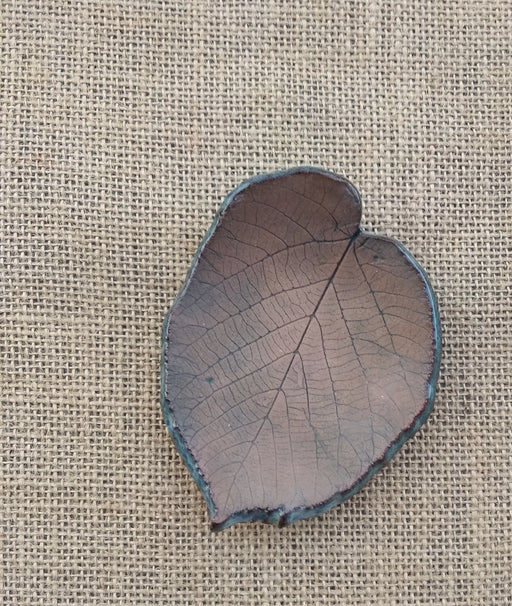 Stoneware Trinket Dish - Basswood Leaf - Tiny