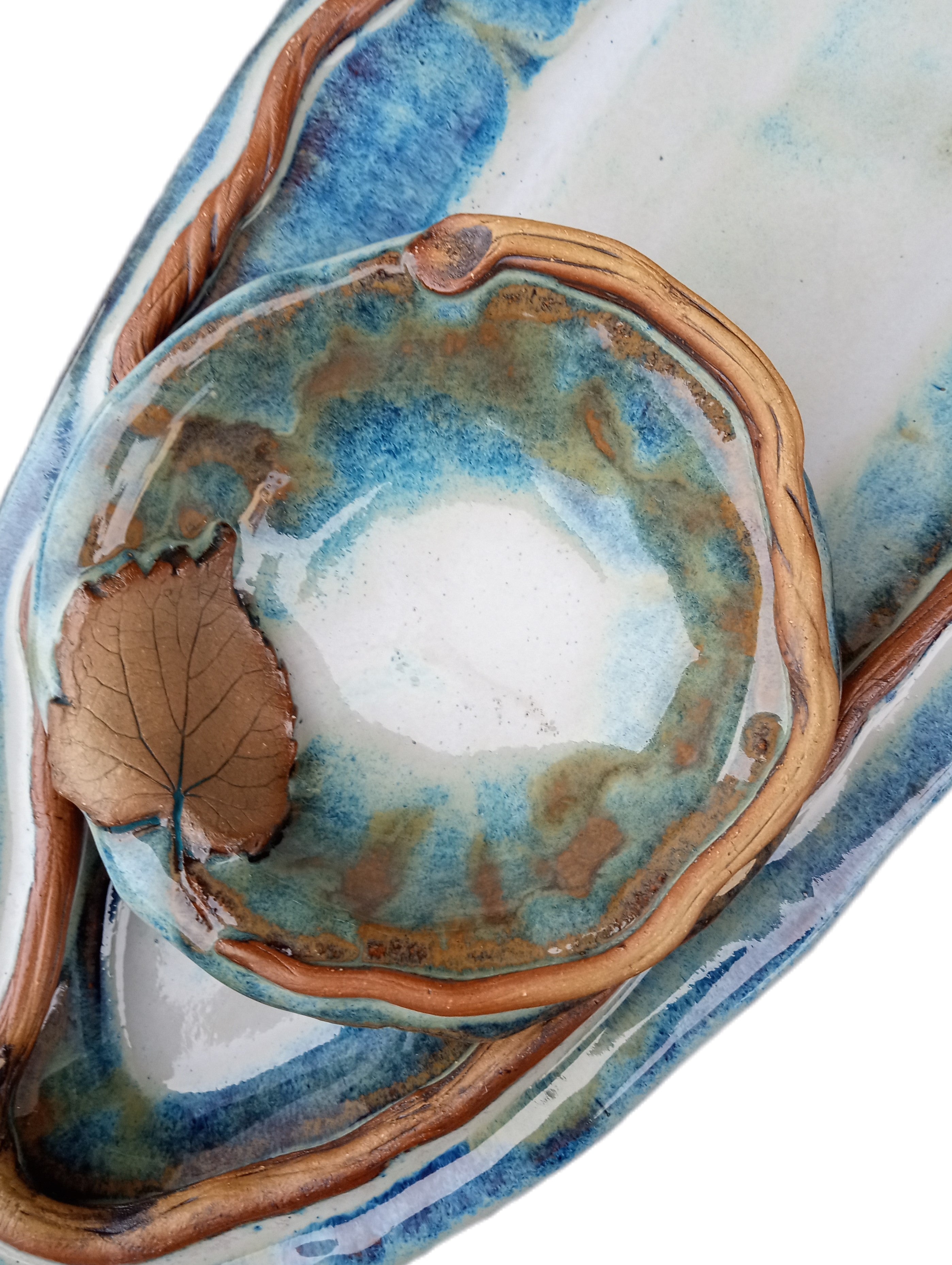 Stoneware Dessert Tray Set - Basswood - Thumbnail 2