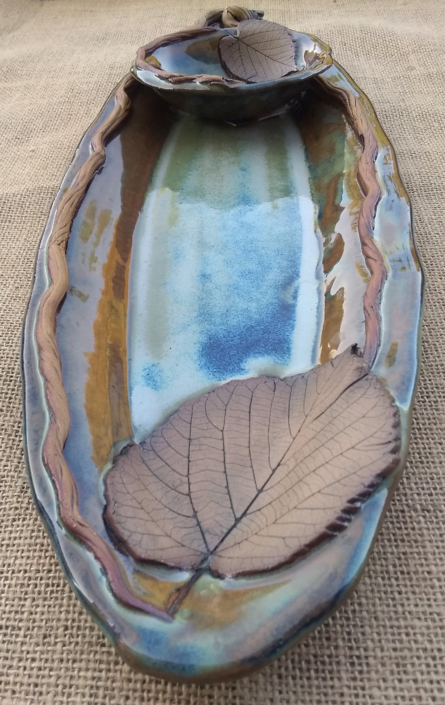 Stoneware Dessert Tray Set - Basswood - Thumbnail 5