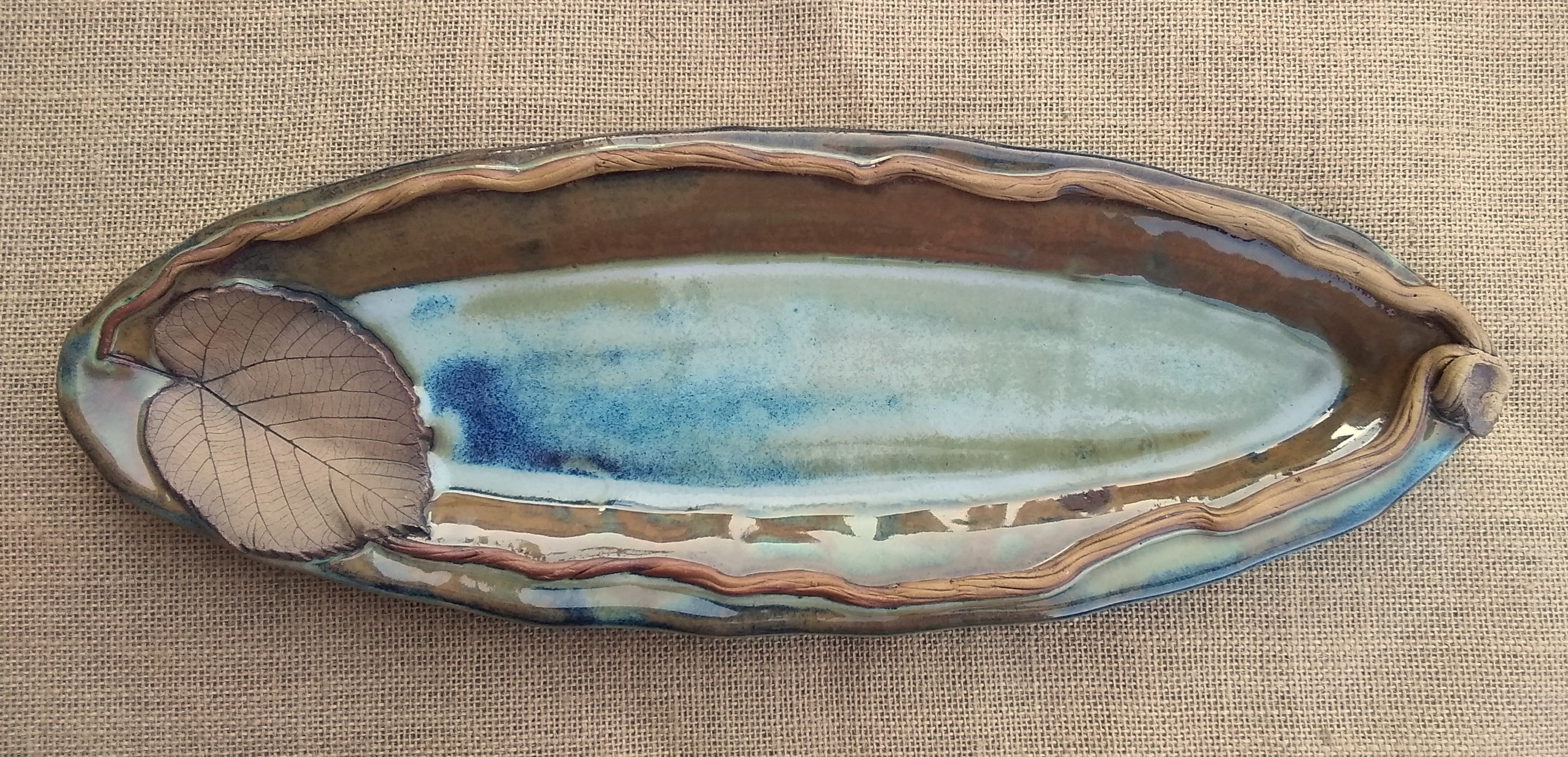 Stoneware Dessert Tray Set - Basswood - Thumbnail 4