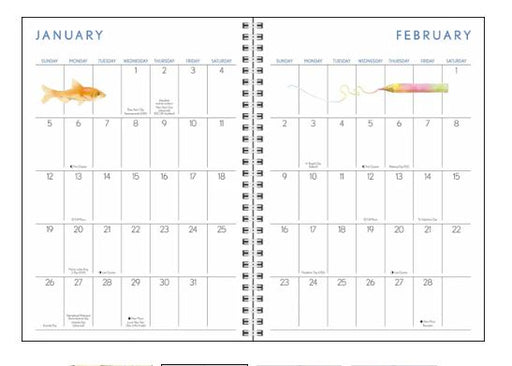 2025 Engagement Calendar and Planner - Art by Marjolein Bastin
sample calendar page