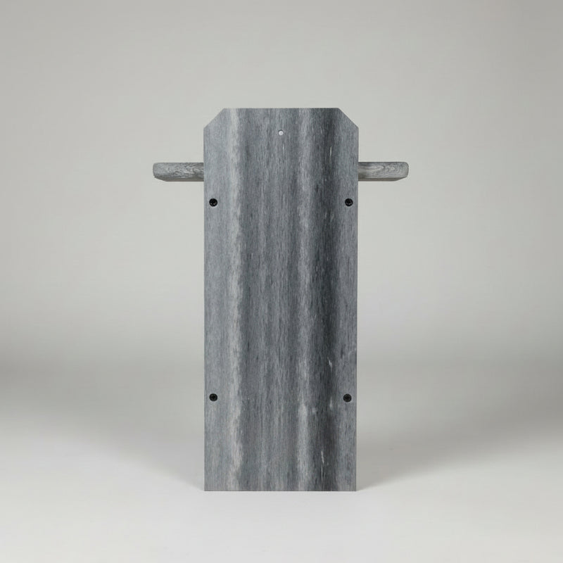 Recycled Plastic Bluebird House with Predator Guard - Marble Gray/Navy