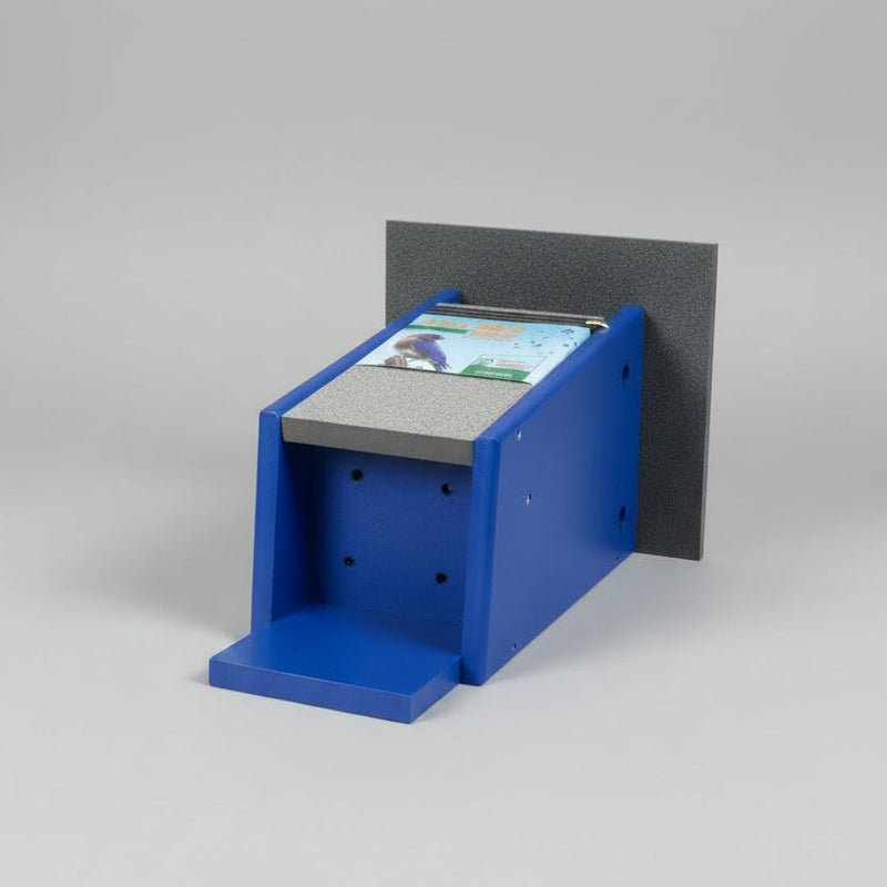 Sparrow Resistant Slot Bluebird House - Recycled Plastic - drainage holes in the house base