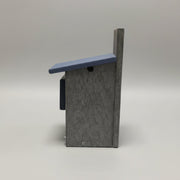 Bluebird nesting box recycled plastic side view