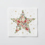 Beautiful Christmas Star Paper Napkins - beverage size