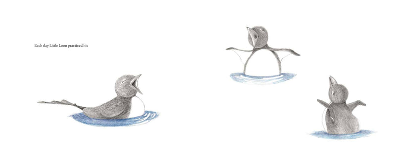 Sample page of Little Loon Finds His Voice by Yvonne Pearson
