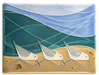 Beach Birds - Sand 6 x 8 Tile
