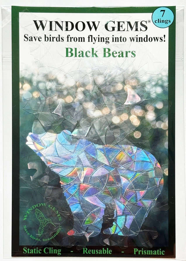 Black Bear Window Cling