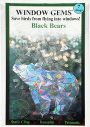 Black Bear Window Gems in packaging
