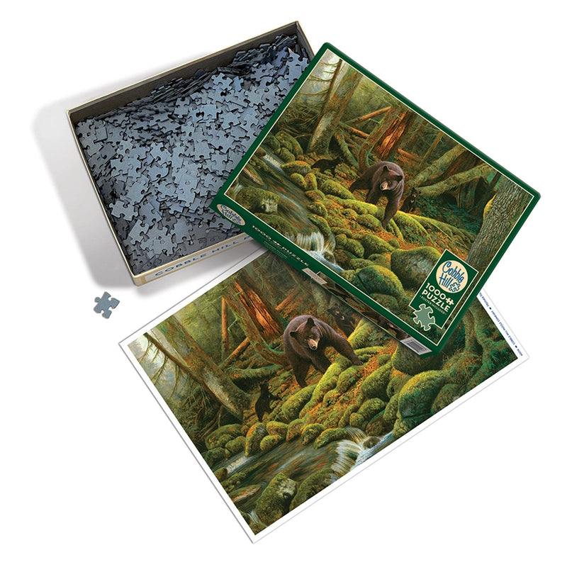 Mother Nature 1000pc Puzzle
puzzle pieces in the box with image of puzzle right beside it on a white background