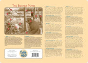 The Beaver Pond Tray Puzzle
back of puzzle with animal identification and info
