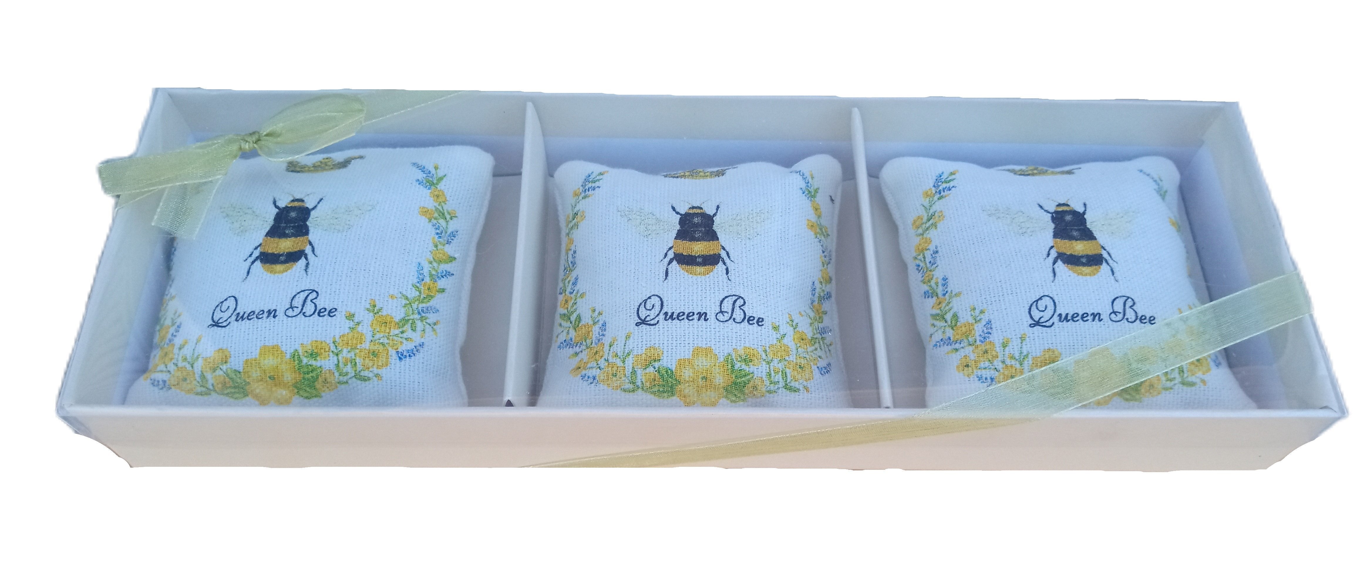 Queen Bee Gift Boxed Lavender Sachets - Set of 3 - Thumbnail 2