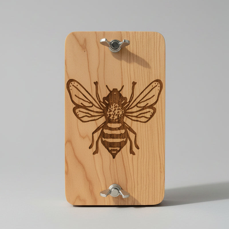 Hardwood Pocket Flower Press Kit - bee/cherrywood