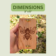 Hardwood Pocket Flower Press Kit - dimensions