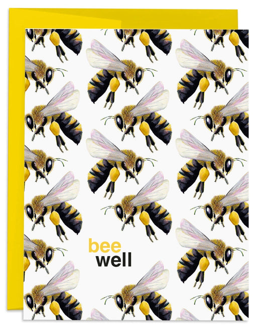 Bee Well Card - Get Well Card front