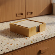 bamboo beverage caddy beverage napkin size 