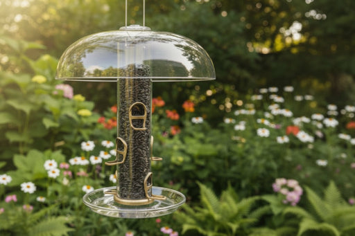 Quick-Clean Big Tube Feeder Bundle in Antique Brass