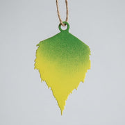 Paper Birch Leaf Ornament - fall color