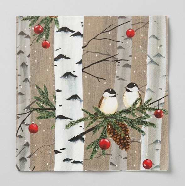 Birch & Birds Paper Napkins
