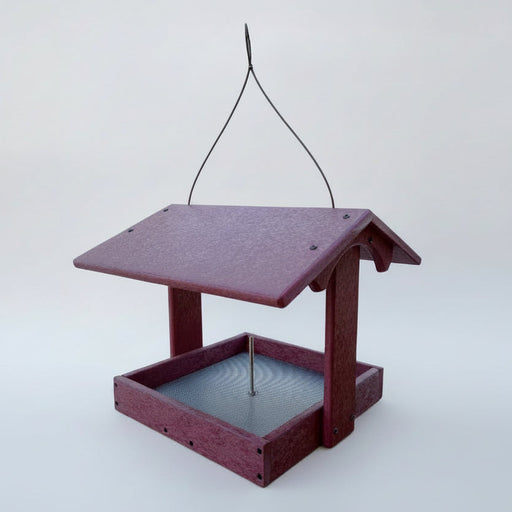 Bird banquet feeder base- cherrywood