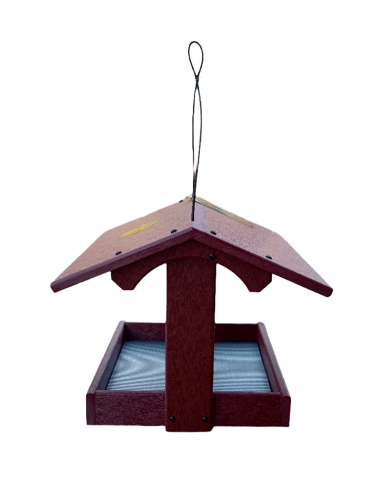 Bird banquet feeder - cherrywood