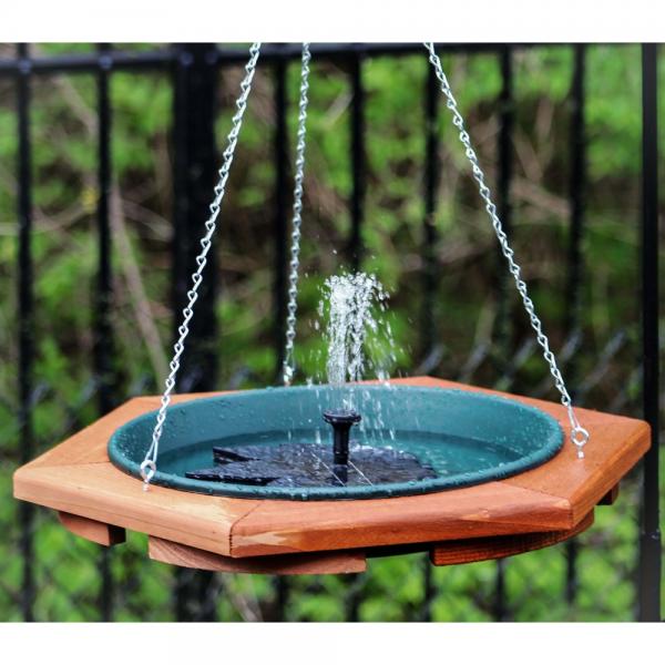 Floating Leaf Solar Bubbler used in the Mini Hanging Bird Bath