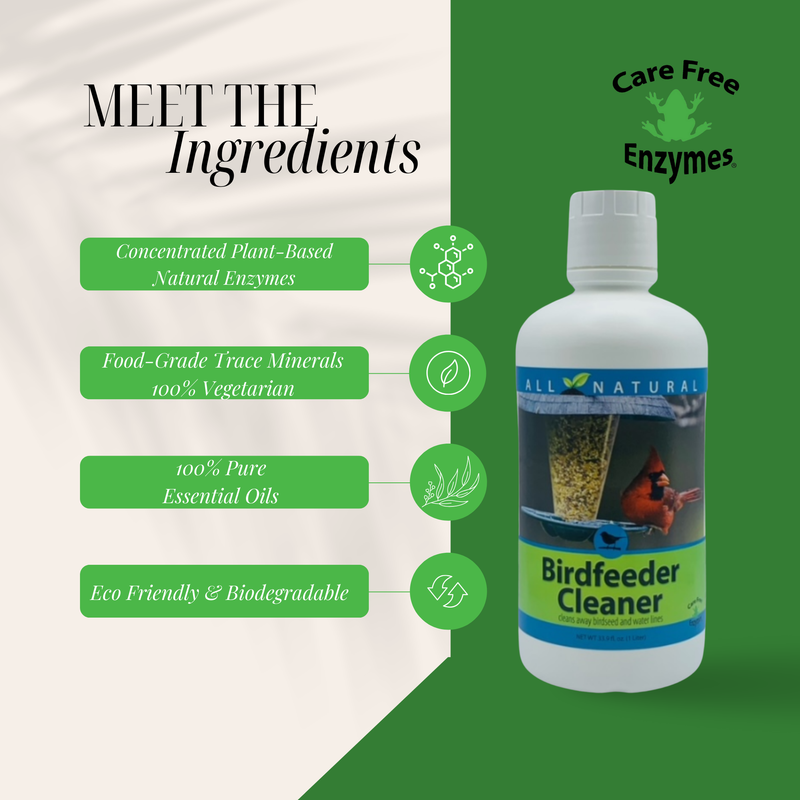 Bird Feeder Cleaner - 16oz
Ingredient information