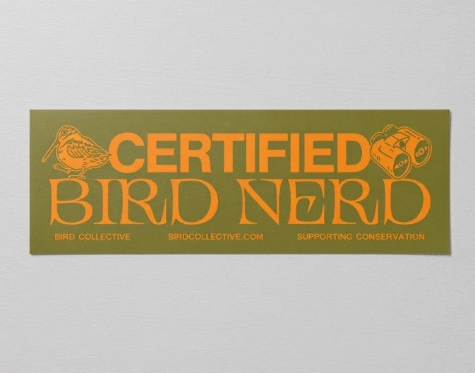 Bird Nerd Bumper Sticker