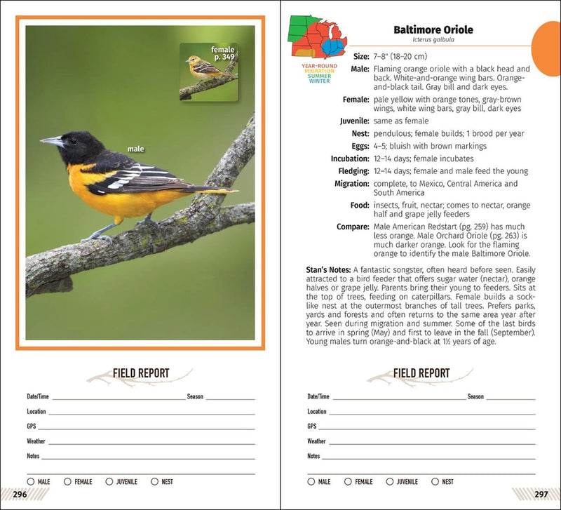 Midwest Birding Companion Field Guide and Birding Journal