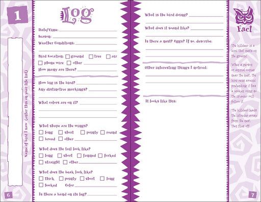 Bird Log - Kids - log pages