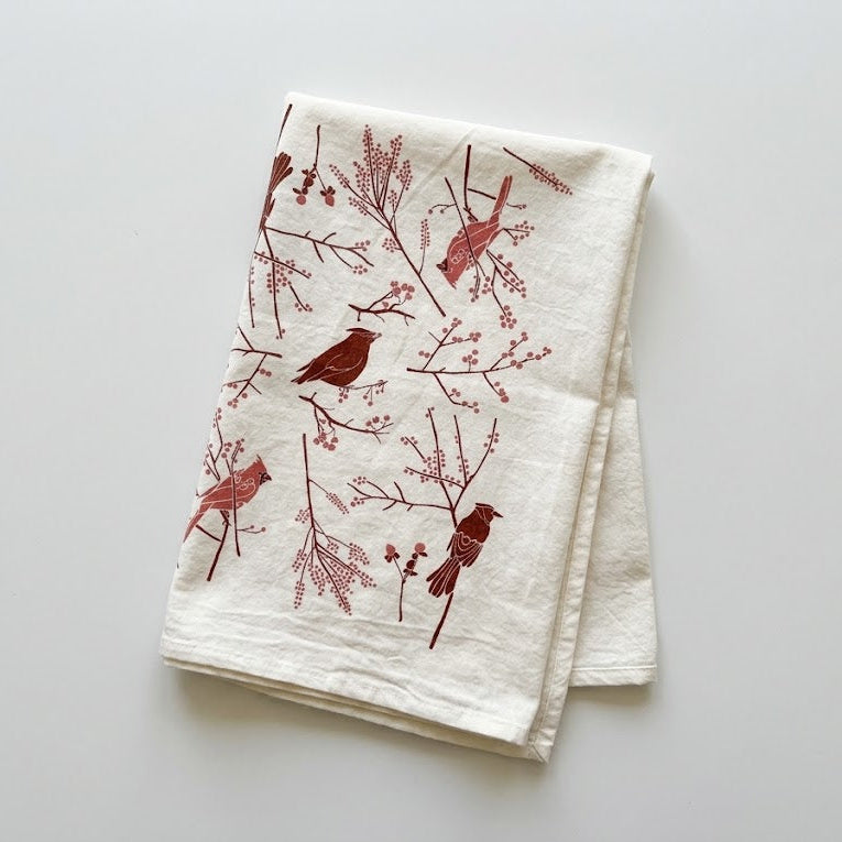 Birds + Berries Towel